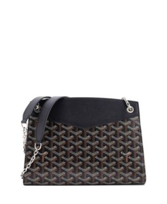  PM Structured Rouette Chain Shoulder Bag Coated Canvas