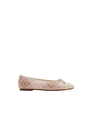  Women's Check Canvas Highgate Ballerinas