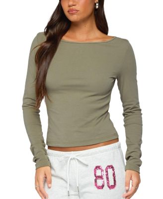 Savi Boat Neck Long Sleeve Top