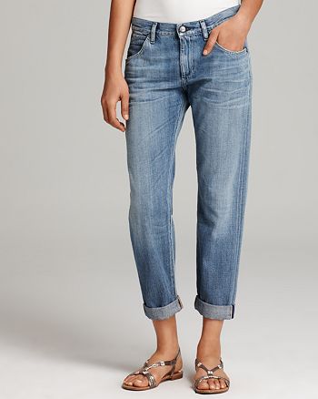 Citizens of Humanity Jeans - Daisy Cropped Boyfriend in Borderline Wash |  Bloomingdale's