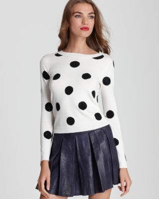 alice and olivia polka dot sweater