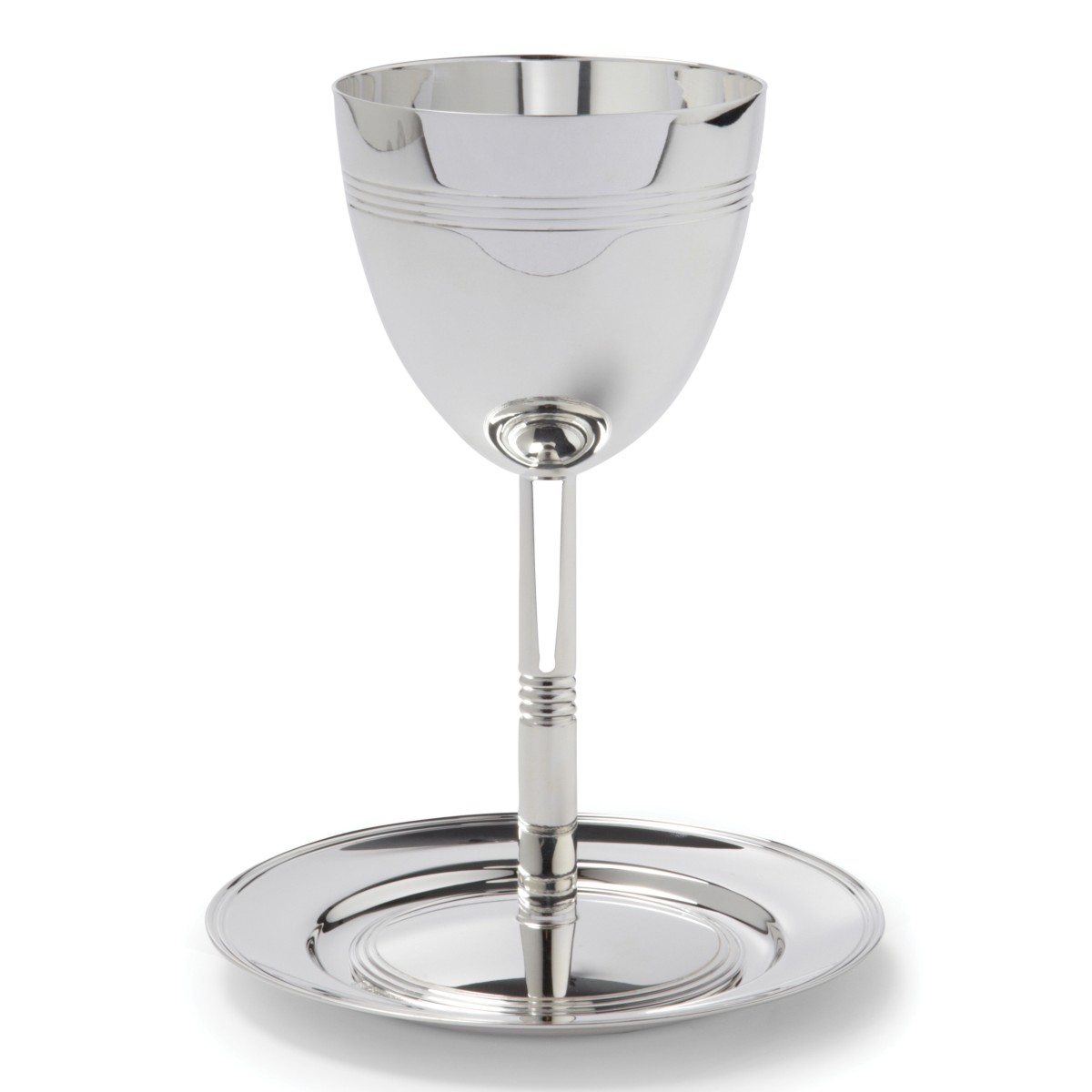 Christofle Kiddush Cup & Saucer in Silver