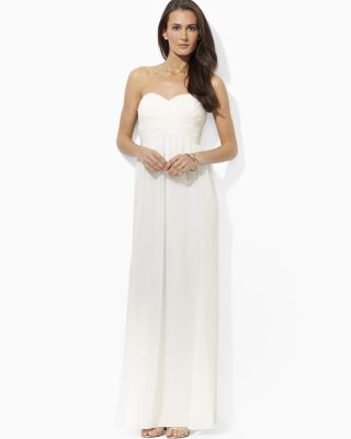 ralph lauren strapless dress