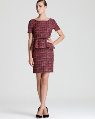 tweed peplum dress Trina Turk Peplum Dress - Duchess Tweed