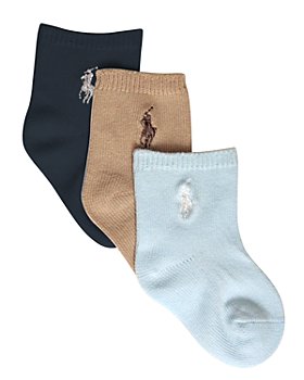 Ralph Lauren - Boys' Crew Socks, 3 Pack - Baby