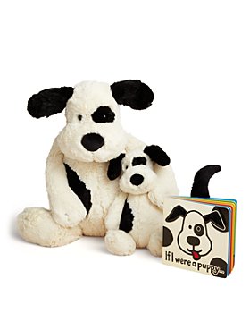 Jellycat - Bashful Puppy Toy & If I Were a Puppy Book - Ages 0+
