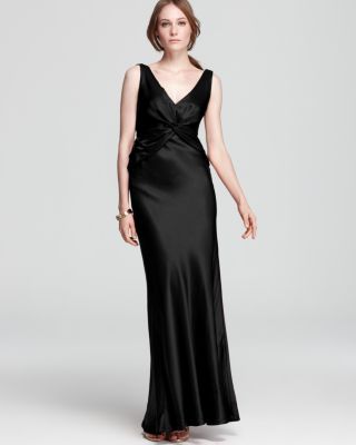 Nicole Miller New York Nicole Miller Gown - V Neck Open Back |  Bloomingdale's Women