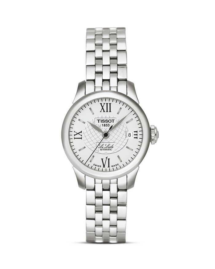 Shop Tissot Le Locle Women's Silver Stainless Steel Automatic Watch, 25mm
