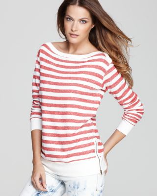 Red Haute - Stripe Sweatshirt