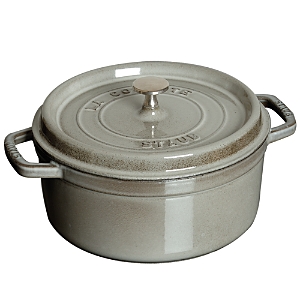 Staub Round Cocotte, 7 Quarts In Graphite Gray