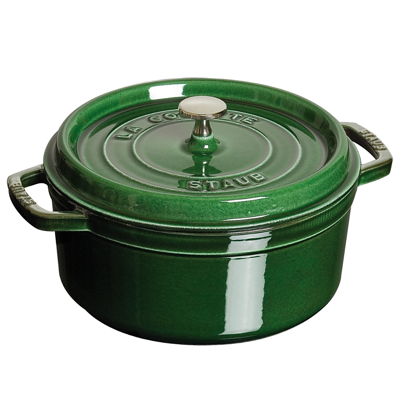 Staub Round Cocotte, 7 Quarts In Basil