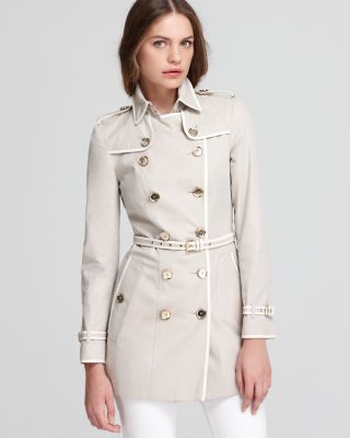 burberry trench with leather trim