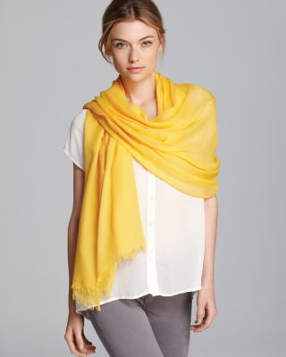 AQUA - Solid Lightweight Wrap Scarf - Exclusive