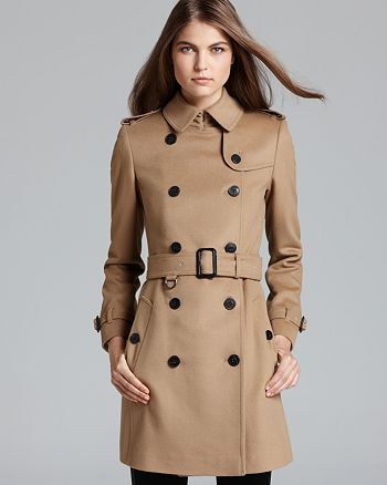 Burberry Buckingham Wool/Cashmere Double Breasted Belted Coat |  Bloomingdale's
