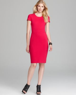 DKNY - Short Sleeve Seamed Dress