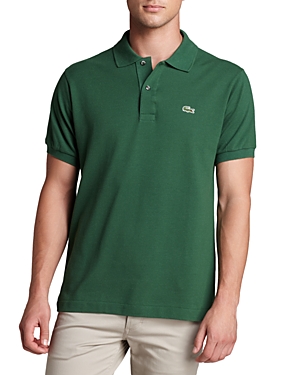 Lacoste Classic Cotton Pique Fashion Polo Shirt In Appalachian Green