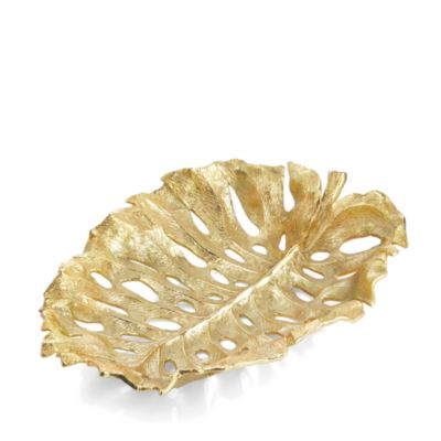 Michael Aram - Monstera Leaf Gold Centerpiece