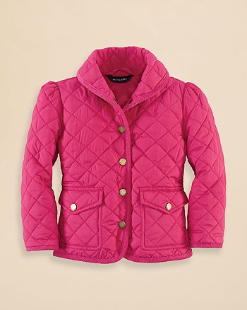 Ralph Lauren Girls' Quilted Jacket - Sizes 2-6X | Bloomingdale's
