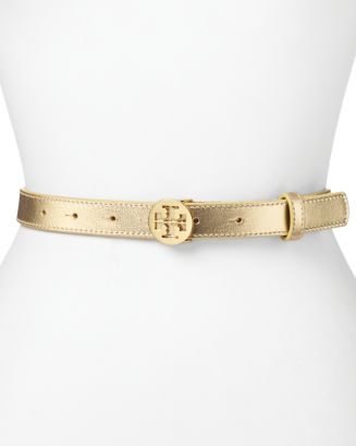 NWT $148 Tory Burch Gingham Skinny Logo Belt in sizes Small and Medium! Tory Burch | Accessories | Tory Burch Reversible Britten  main image 3