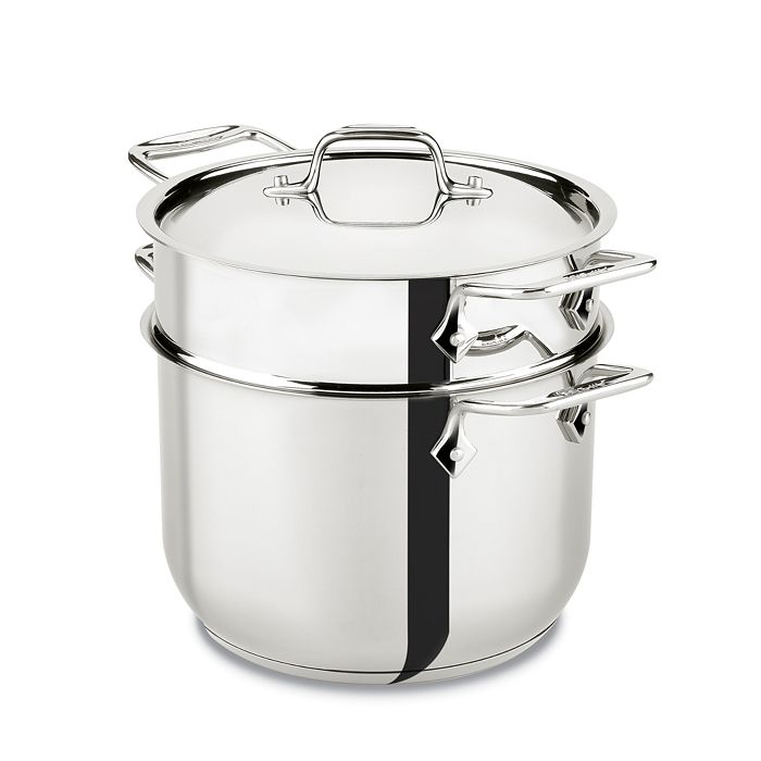 All-Clad Gourmet Accessories 6-Quart Pasta Pot with Lid, Stainless ...