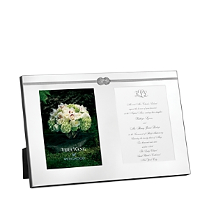 Wedgwood Vera Wang  Infinity Double Invitation Frame In Silver