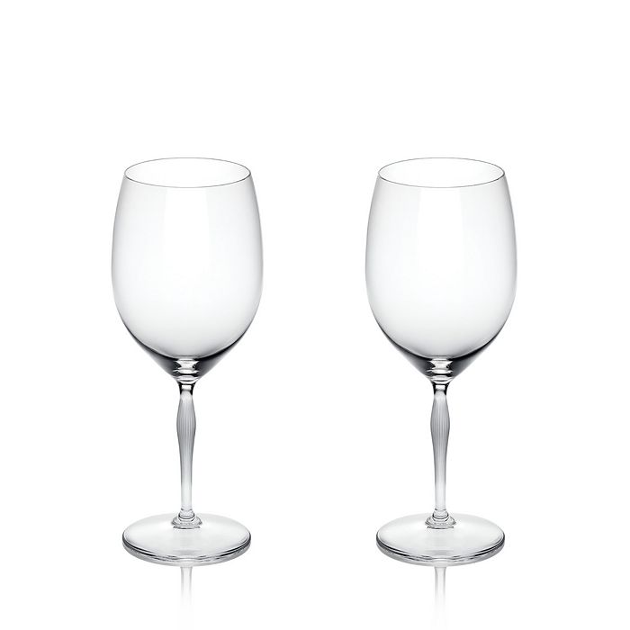 Lalique 100 Points Iced Beverage Glass, Set Of 2 In Clear