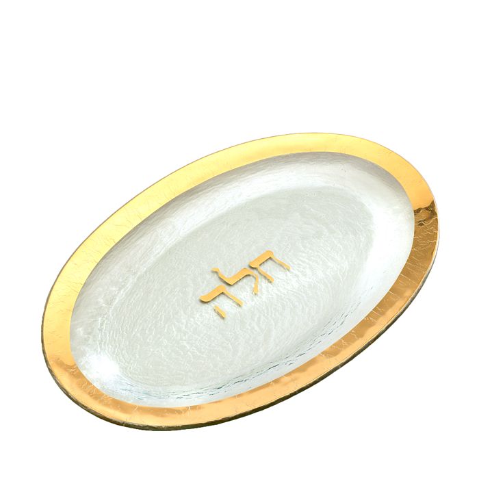 Annieglass - Judaica Challah Platter, Gold