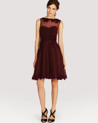 KAREN MILLEN Dress - Velvet Lace Appliqu | Bloomingdale's Women