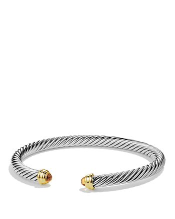 David Yurman - Cable Classics&reg; Bracelet with Citrine and Gold, 5mm