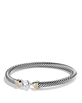 David Yurman - Cable Classic Buckle Bracelet with 18K Gold, 5mm