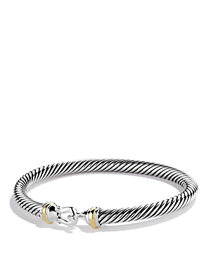 Photos - Bracelet David Yurman Cable Buckle  with Gold Silver/Yellow Gold B09308 S8S 