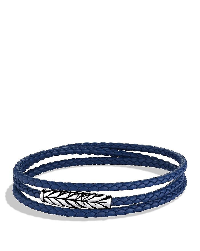 David Yurman Chevron Triple Wrap Bracelet in Blue Bloomingdale s
