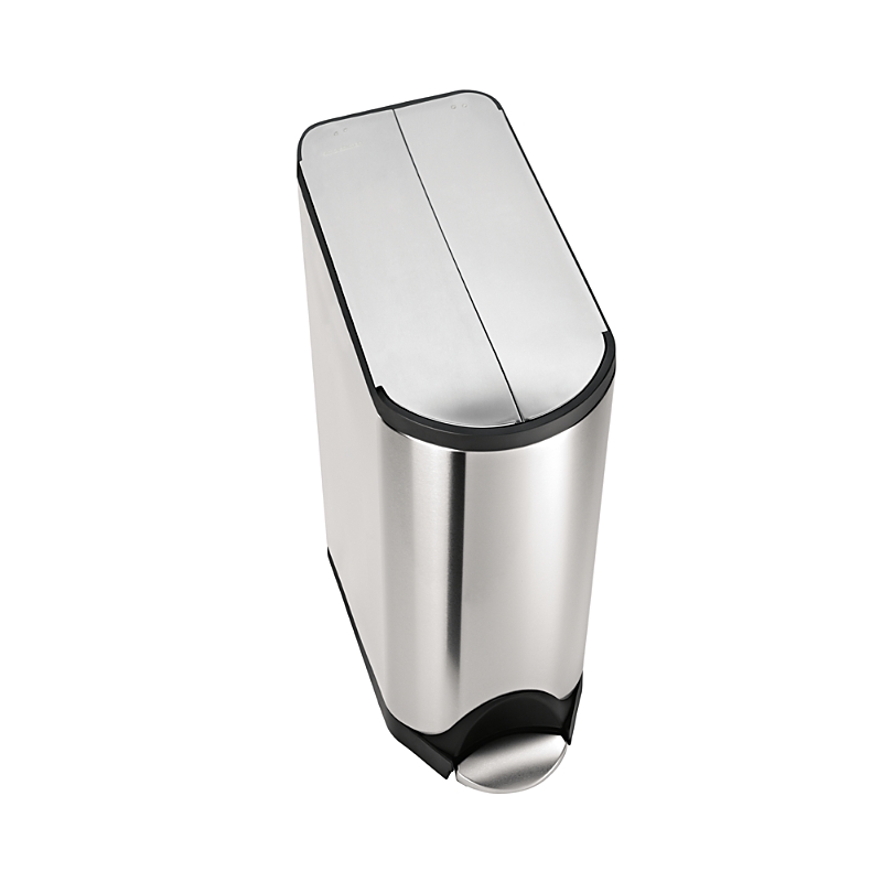 Simplehuman 45-liter Butterfly Step Garbage Can In Brushed Stainless Steel