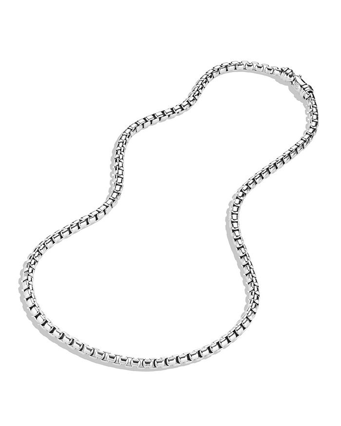 David Yurman Extra Large Box Chain, 22 In Silver