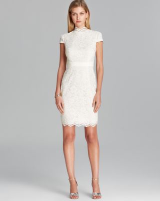 cynthia steffe lace dress Cynthia Steffe Pink Layered Dress Open Front Embroidery And Lace Floral (p)