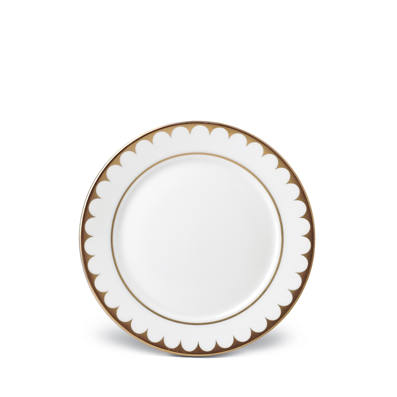 L'objet Aegean Filet Gold Bread And Butter Plate In White/k Gold