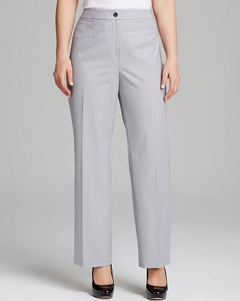 Bloomie's Jones New York Collection Plus Sloane Classic Fit Pants ...