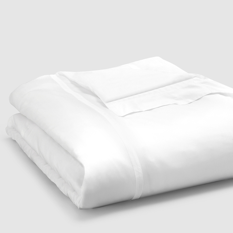 Matouk Nocturne 600 Thread Count Duvet Cover In White