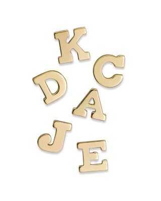 Zoë Chicco - Zo&euml; Chicco 14K Yellow Gold Initial Single Stud Earring