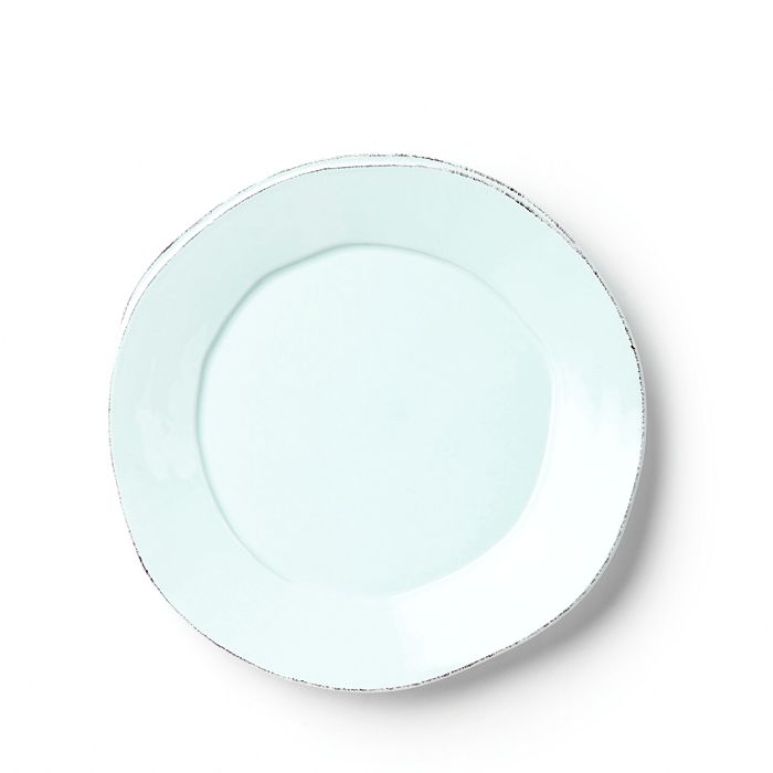Shop Vietri Lastra European Dinner Plate In Aqua