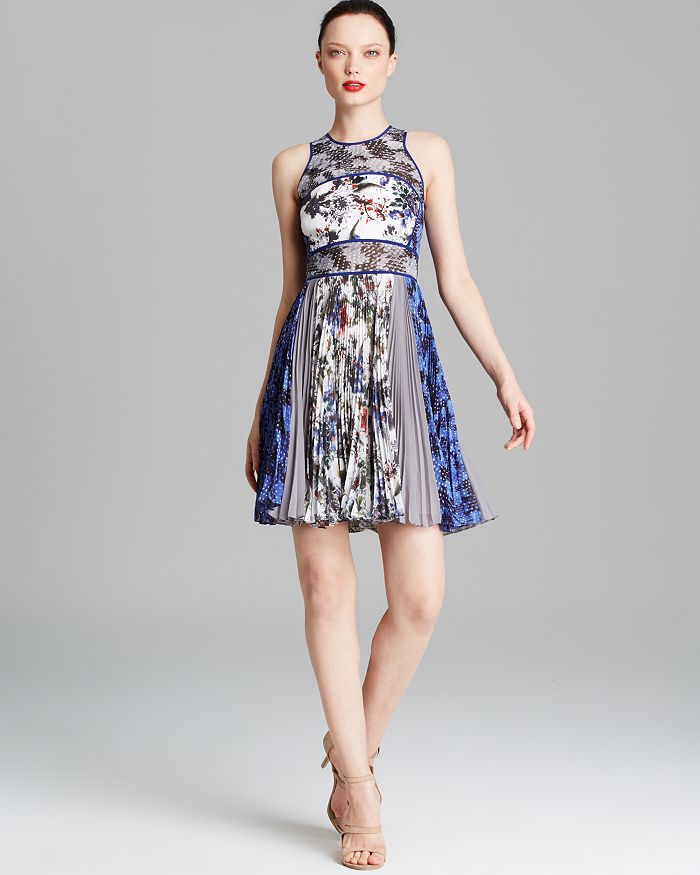 Rebecca Taylor Dress Grey Gardens Print Bloomingdale s
