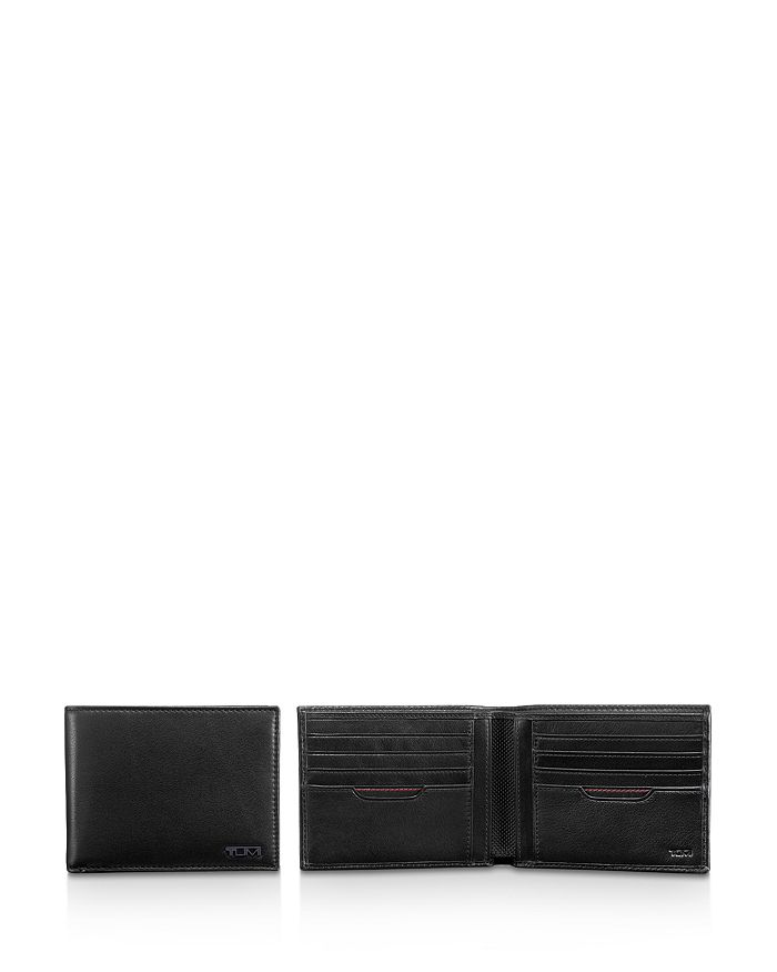 Shop Tumi Rfid Delta Global Double Bi-fold Wallet In Black