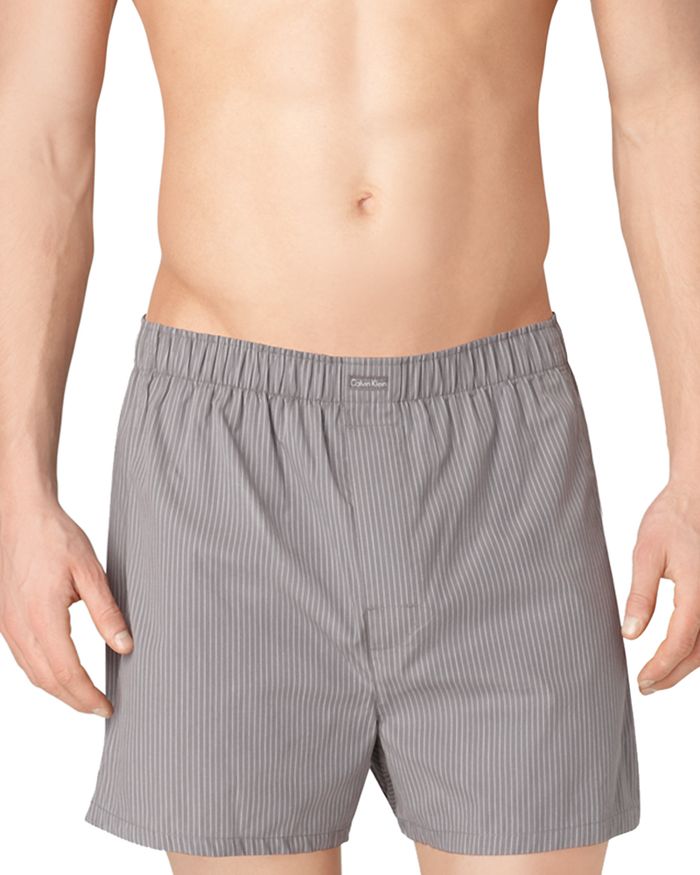 CALVIN KLEIN COTTON CLASSICS WOVEN BOXERS, PACK OF 3