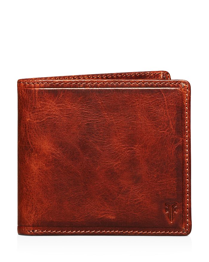 Frye Logan Bi-fold Wallet In Cognac