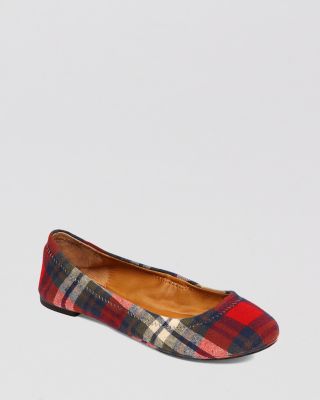 lucky brand plaid flats