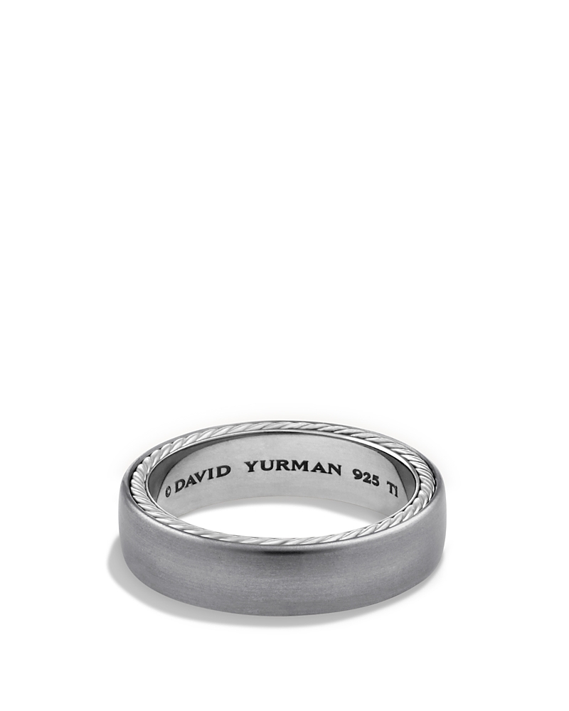David Yurman Men's Streamline Narrow Band Ring