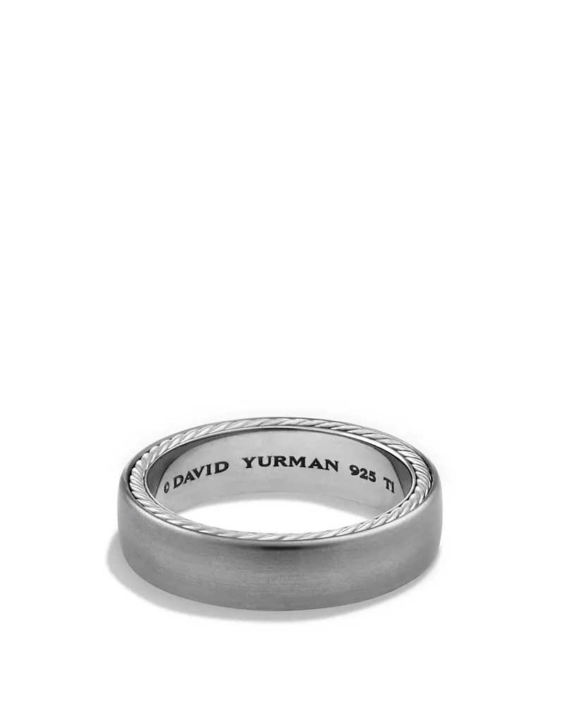 David Yurman Men's Streamline Narrow Band Ring