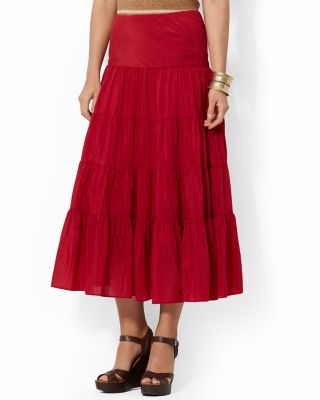 ralph lauren midi skirt