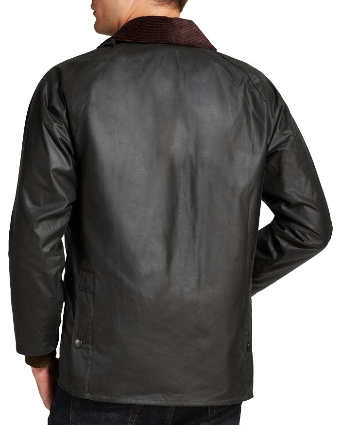 Barbour Classic Bedale Waxed Cotton Jacket In Black