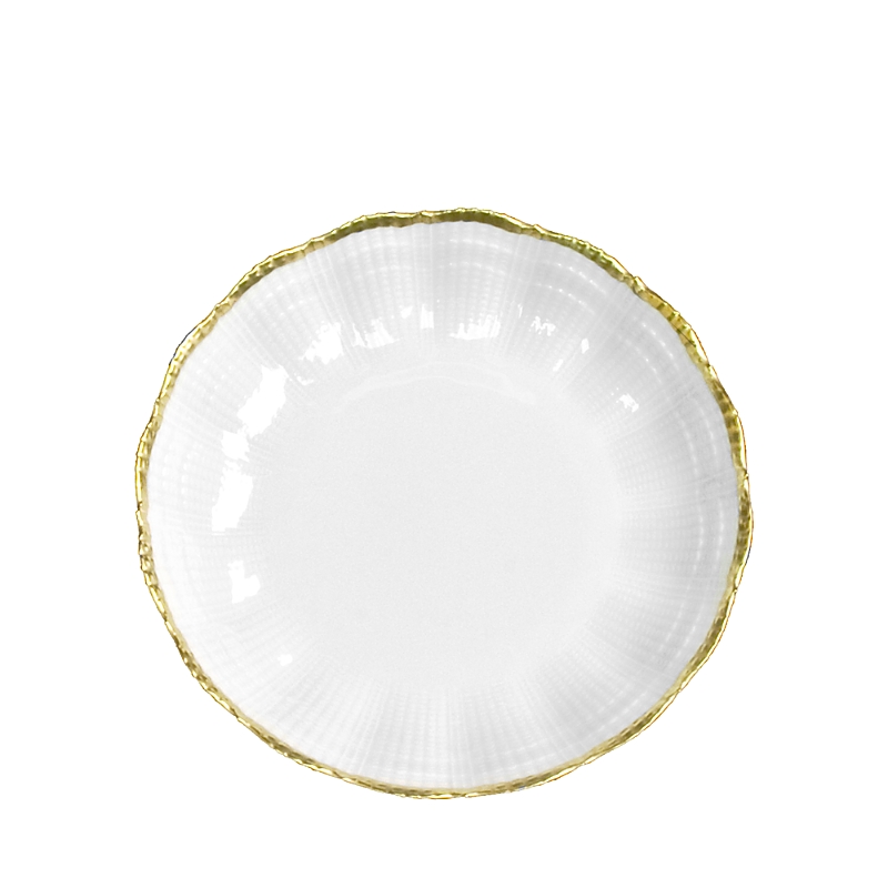 Medard De Noblat Corail Or Coupe Dessert Plate In White